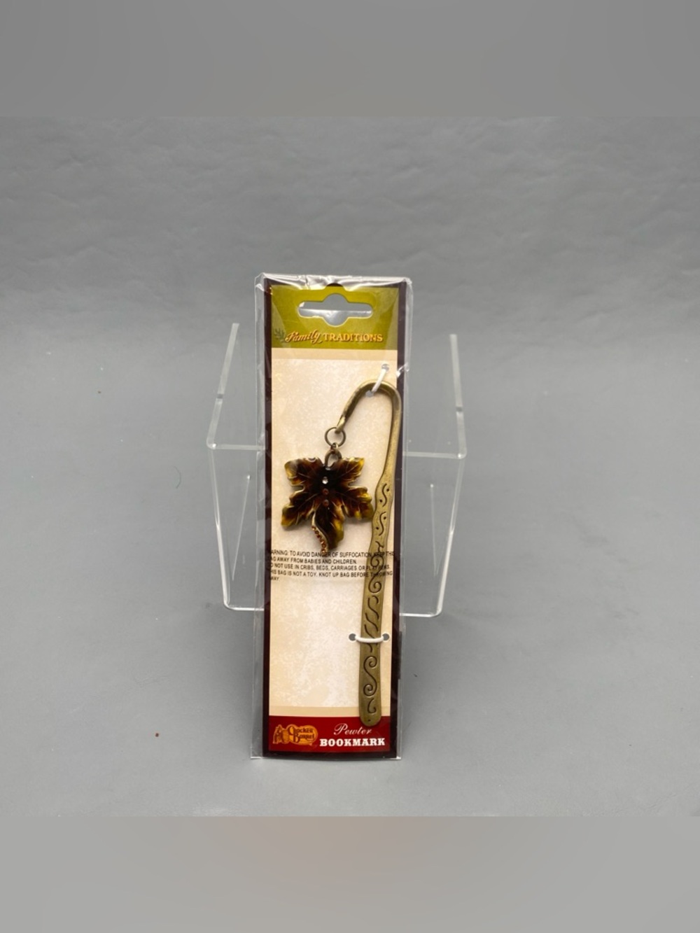 Cracker Barrel Pewter Leaf Bookmark New Family Traditions Autumn Fall Gift